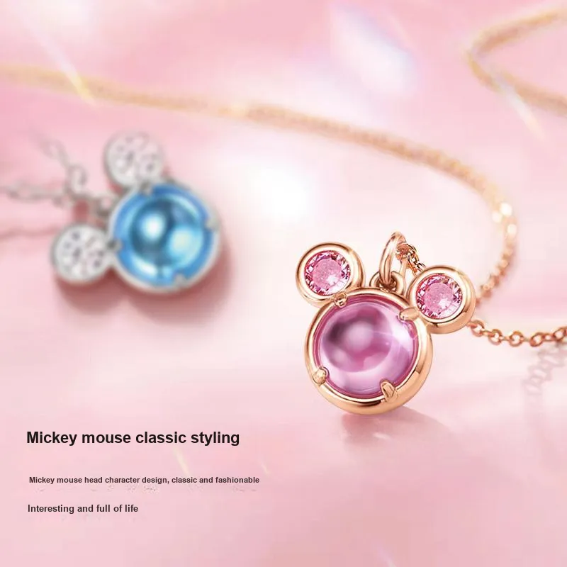 Disney Magic Colors Series S925 Silver Necklaces Women's-47