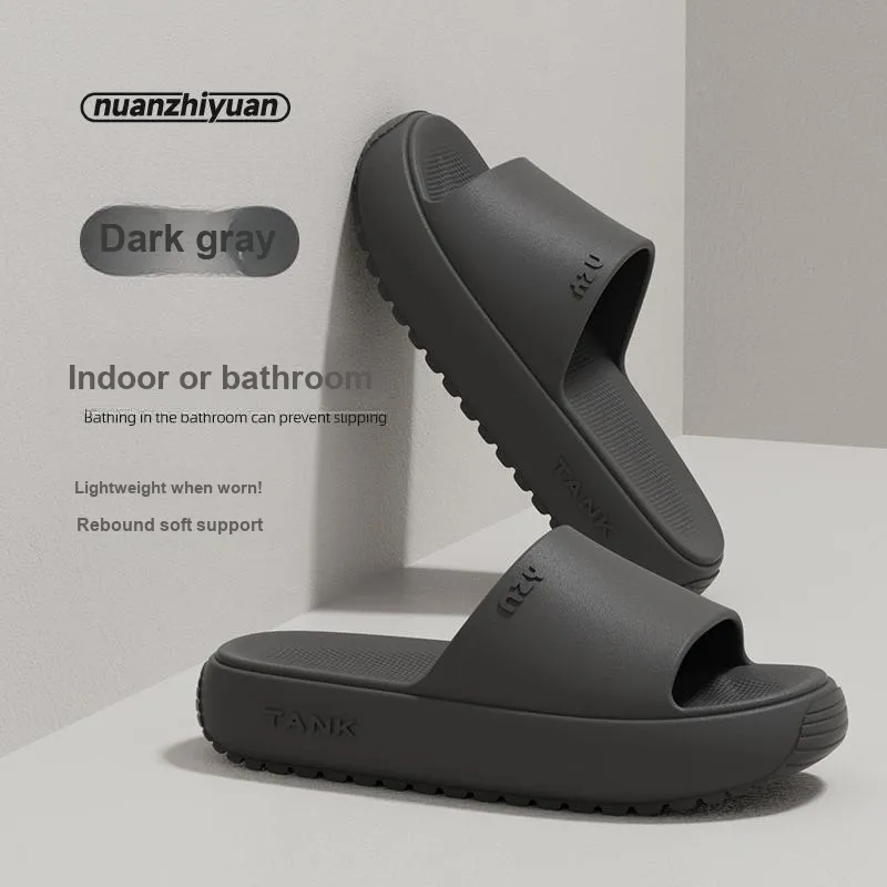 Warm Edge Platform Slippers Summer Home Indoor Minimalist Style Slippers For Students And Dormitory Use-9