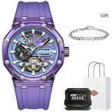 [Mechanical Gift Box]Dusk Purple+DK Cuban Bracelet