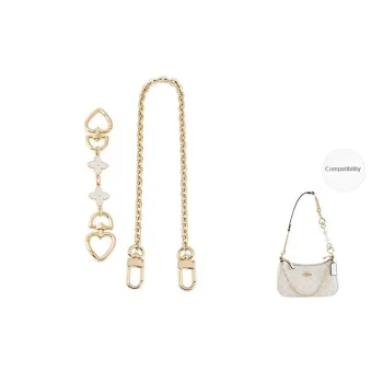 Ingenuity Handmade Metal Alloys Extender Chain Conversion Chain Accessories Bag Strap Women's Gold-Tone