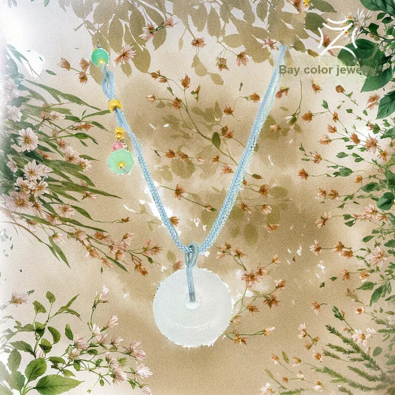 ZUNCAI Chalcedony Necklaces Unisex-1