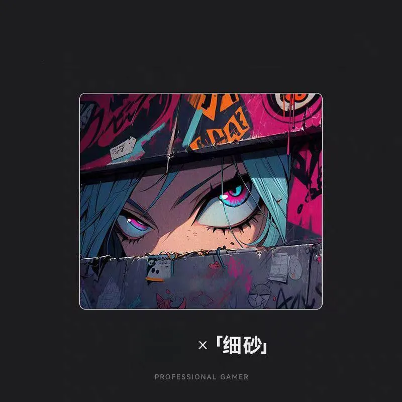 SALTOINC Good Looking Jinx Crystal Snow/Sand Mist Upgraded Resin FPS Professional Hard Esports Large Size Mouse Pads-7