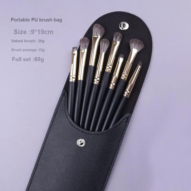 A Few More Cute Wooden Handle Eyeshadow Brush Matching Set Soft Hair-4