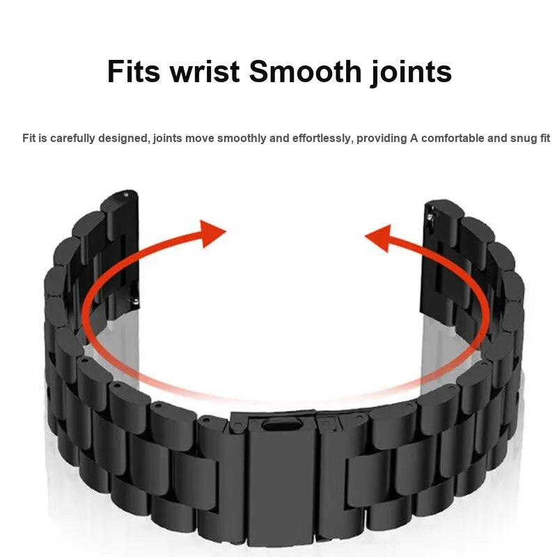 STEWPIGO Huawei Compatibility Watch Band 46mm Stainless Steel Material-4