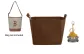 Brown Felt Liner+Small Coal Ball Pendant (Bag Not Included)