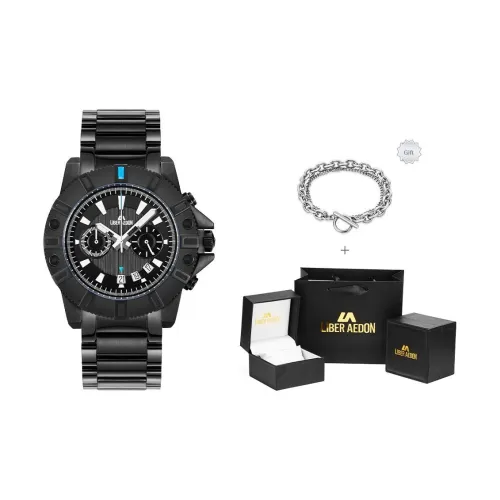 LIBER AEDON Кварцевый механизм Мужские часы 42мм*42мм*12мм Черный
