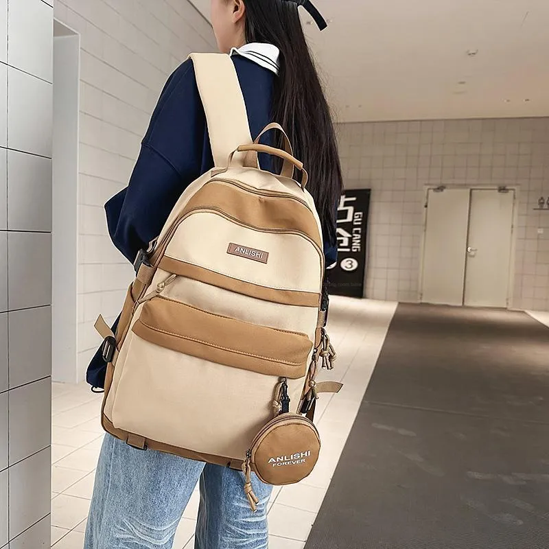 DCLOUD Nylon Backpack Regular Unisex Multicolor-17