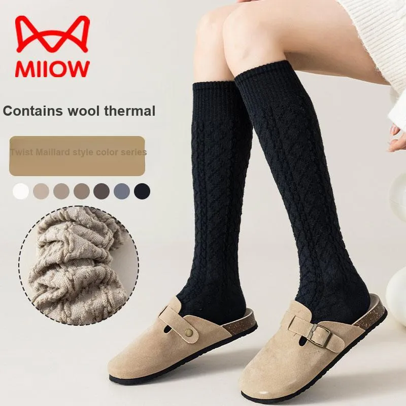 MIIOW Knee High Socks Women's 2 Pack-6