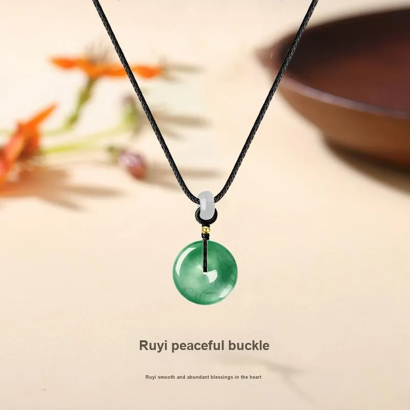 MISS TOOYA African Emerald Necklaces Unisex-1
