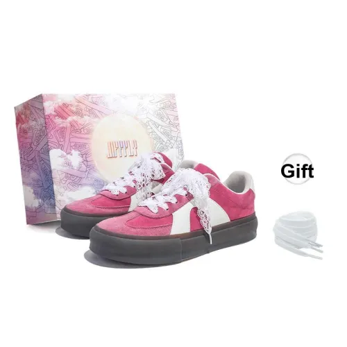Jifffly Slip Resistant, Abrasion Resistant, And Balanced Low Top Skateboard Shoes Women's Pink