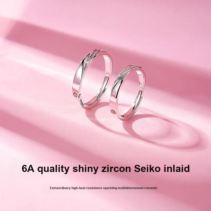 KADER 925 Sterling Silver Rings Unisex Silver White Box-3