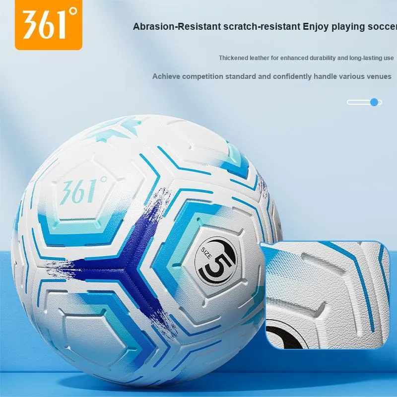 361° Size 4 Size 5 Soccer PVC Machine Stitched Soccer Ball Unisex-5