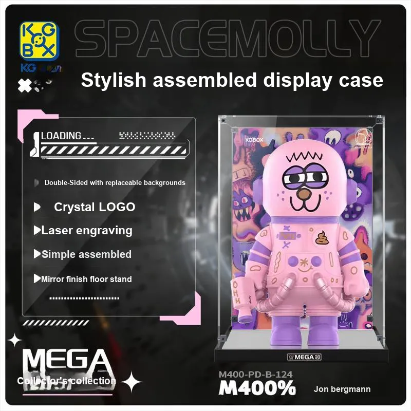 KGBOX Compatibility POPMART SPACEMOLL Jon Bergman PUPU 400% Model Accessories-6