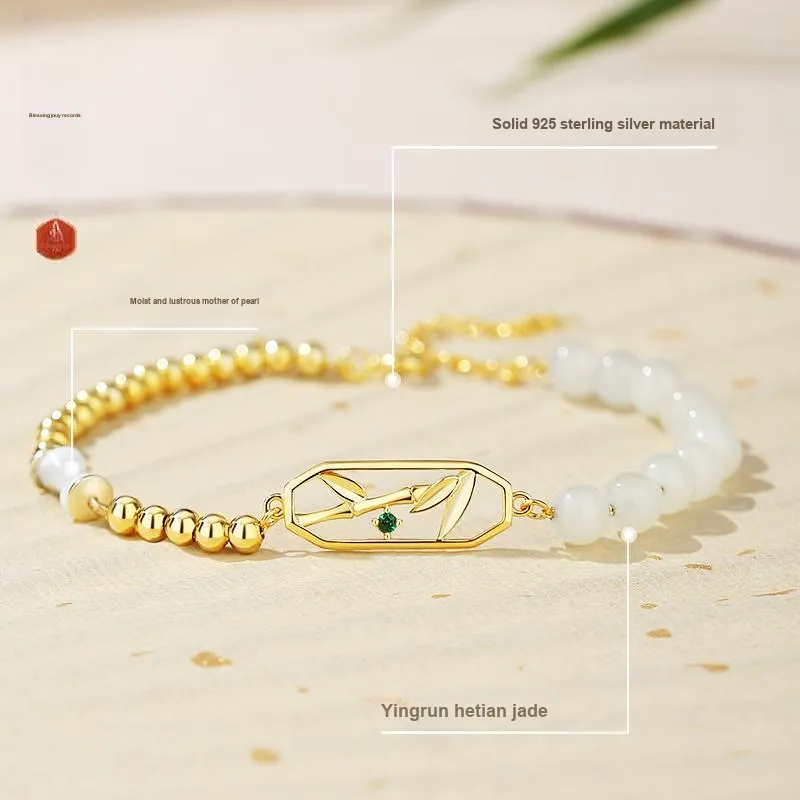 Fu Ru Ji Bracelets White Jade/Pale Greenish White Jade Women's-4