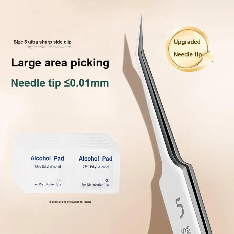 JIANYINGSHU Size 5 Ultra Slim Slant Clip Make up Tools 45° Angle Blackhead And Acne Removal-1