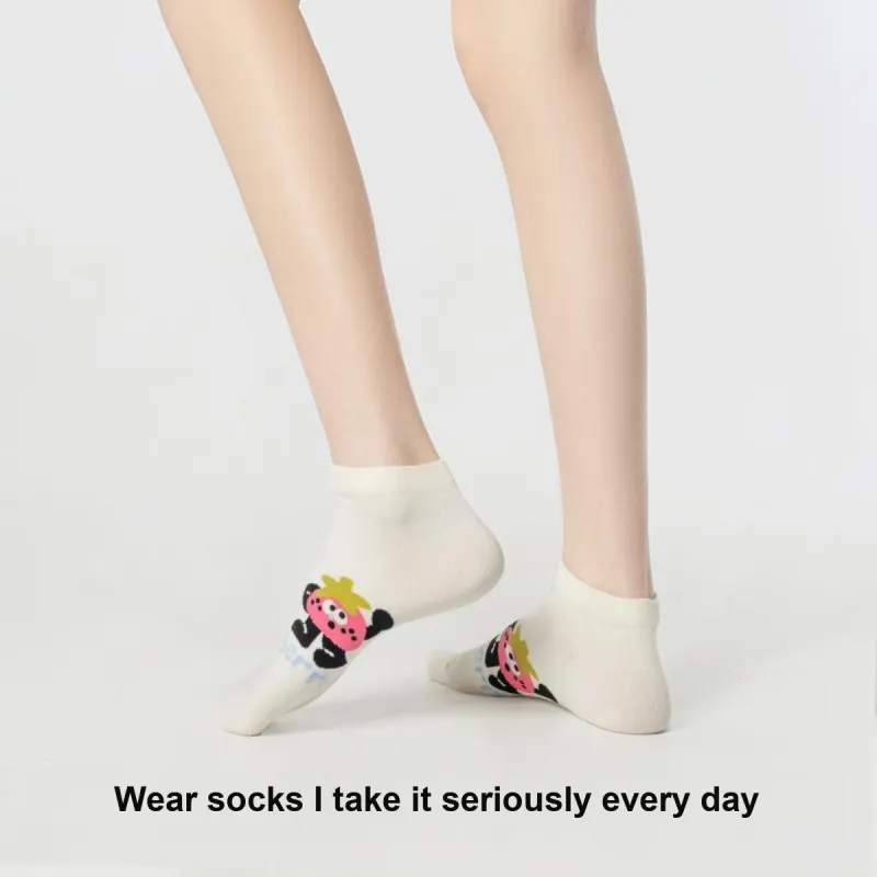 Gentle Welcome Ankle Socks Women's 5 Pack-1