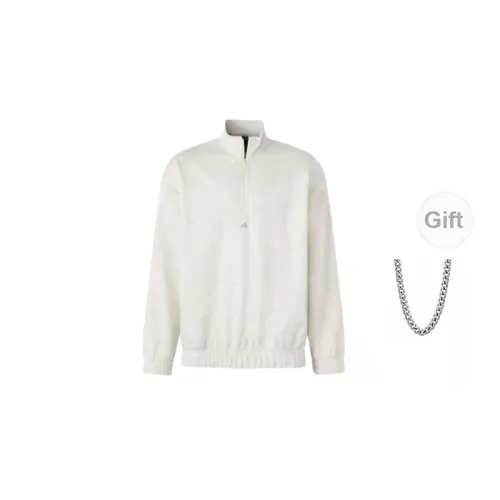 Adidas Sweatshirts Unisex Milk White Comes With Necklace