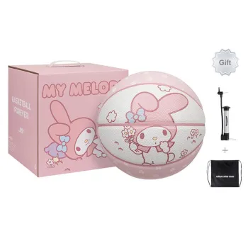 JRs x Sanrio PU Basketball White Pink Size 7 Ball Training Unisex