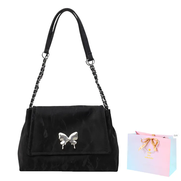 SUPERCUTE PU Shoulder Bag Women's Silver/White/Black/Pink-17