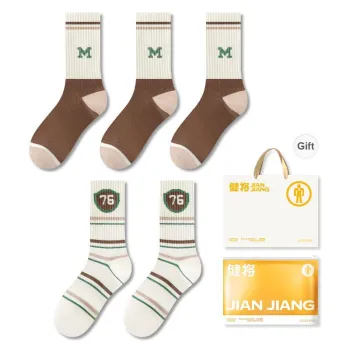 Master Mid Calf Socks Women's Shopping Bag 5 Pack