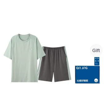 Qin Jing Pajama Set Men's Gift Box Set Green