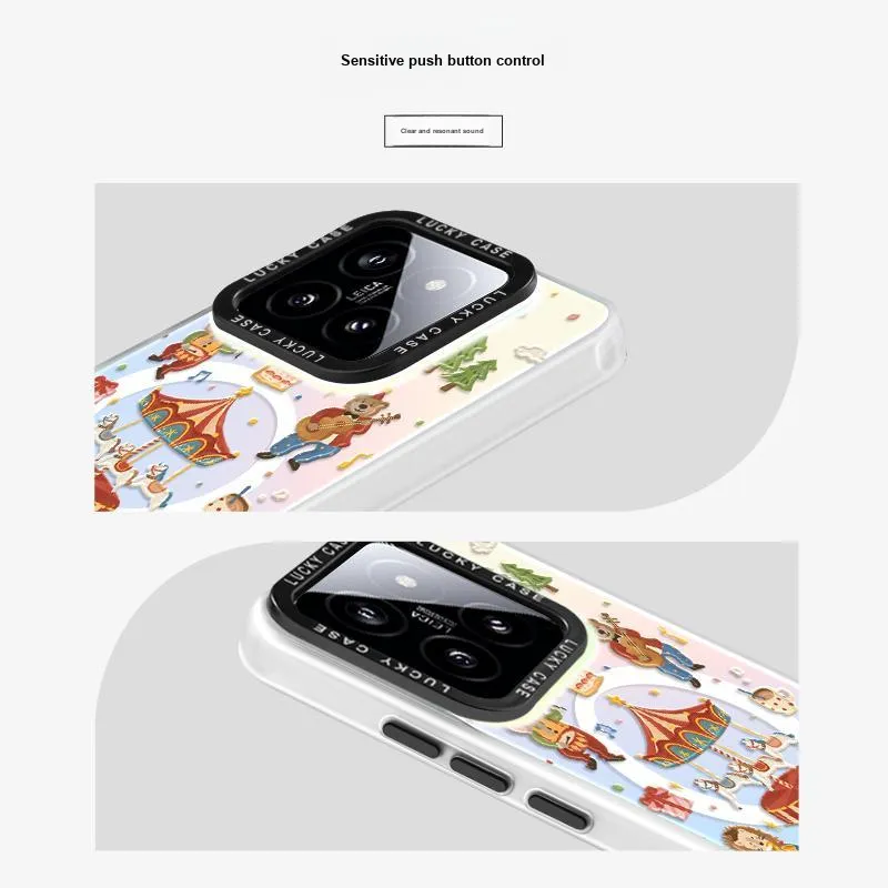 Marsfield Acrylic Material Double Layer IMD Laser Magnetic Case Myersphill Compatibility  Xiaomi 15/14/13 Pro-3