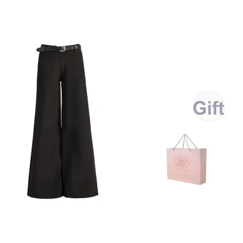 ZAZN Повседневные брюки Женские Черный ремень