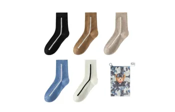 Caramella Mid Calf Socks Men's Box 5 Pack