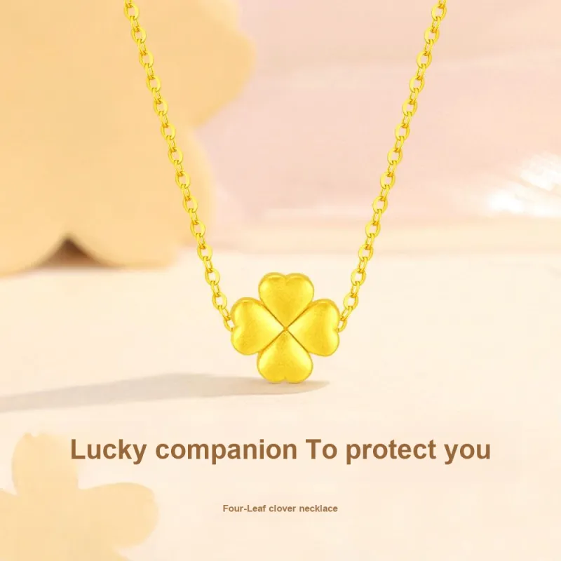 Fortune Gold Jewelry Box Necklace Women's-1