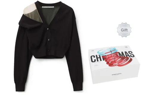 Alexander Wang SS22 Cashmere Sweater Gift Box Set Women's Black
