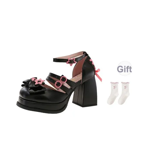 Happy Fish Грубый каблук Высокие каблуки Женские