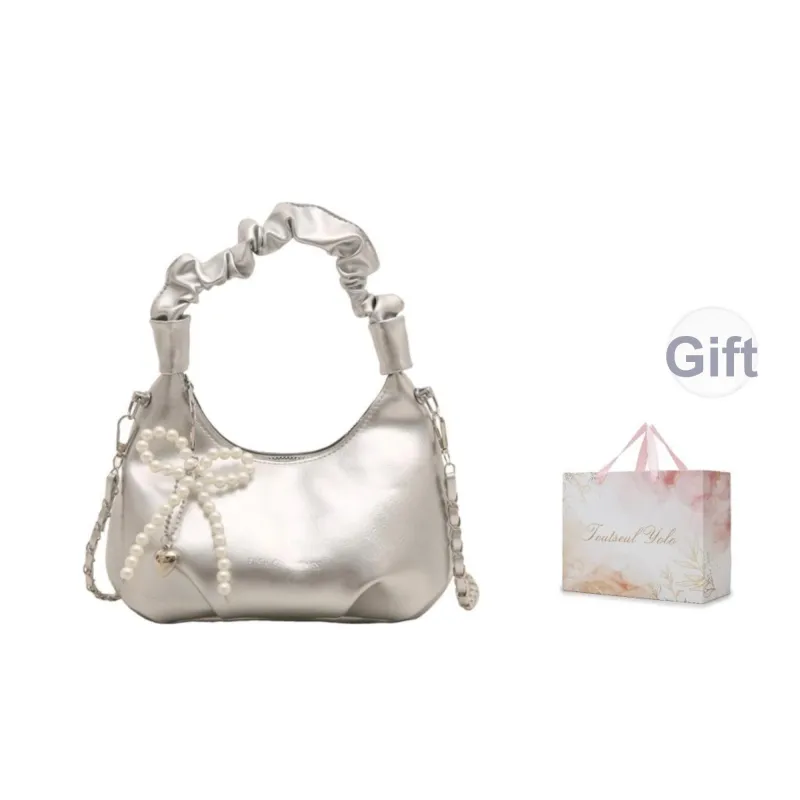 TOUTSEUL YOLO PU Handbag Women's Black/White/Silver/Red-33