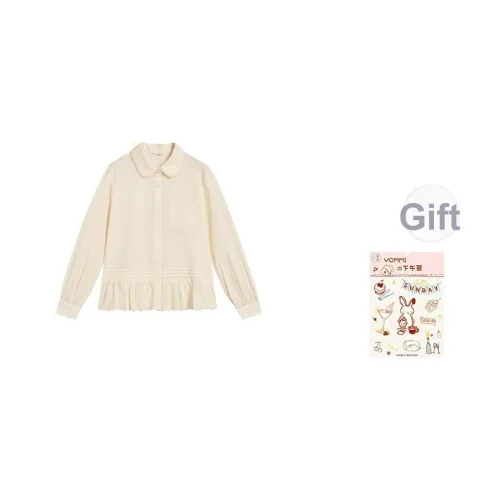 ZIHAN Овсяный Бежевый Женские Рубашки