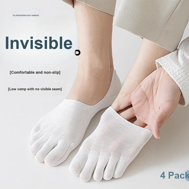 AUGUST No Show Socks Men's 4 Pack-10