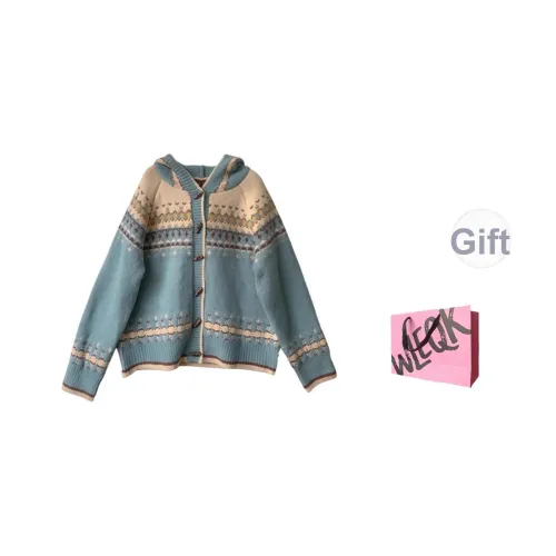 CTRTRC Бирюзовый Женский Трикотаж