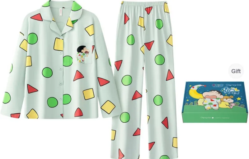 Gongdie x LABIXIAOXIN LIANMINGKUAN Pajama Set Unisex Green Gift Box Set-0