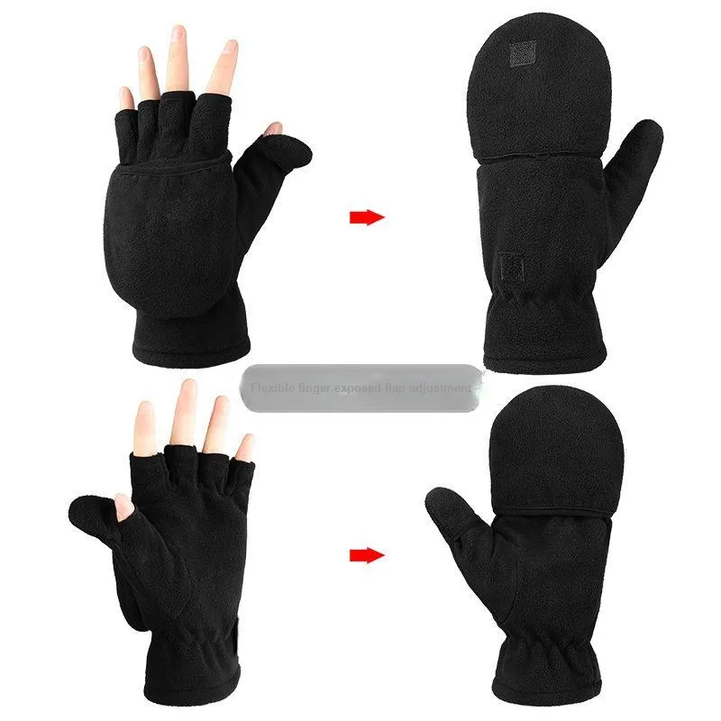 TANLU Ski Gloves Insulated For Cold Weather Outdoor Mittens Unisex-3