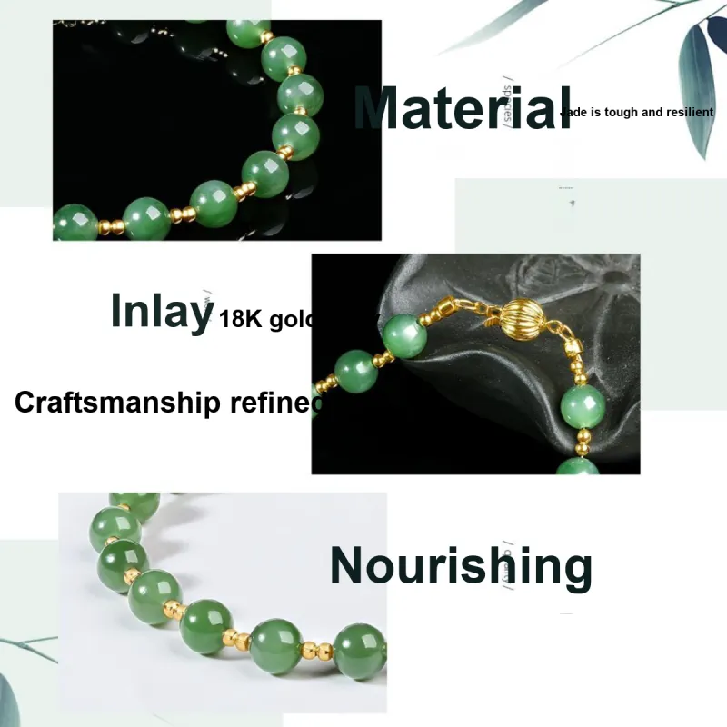 Oriental Jade Hetian Jade Bracelets Jasper Women's-2