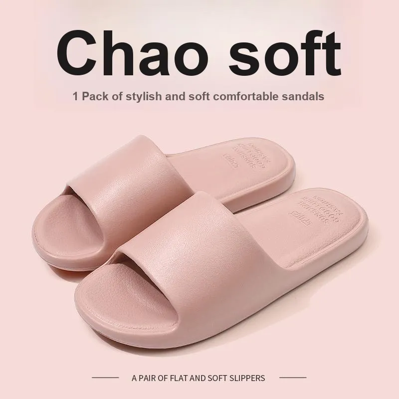 Foot Recreation Slippers, Slip Resistant Summer Home Indoor Squashy And Bouncy Feeling EVA Quiet Bathroom Bathing-1