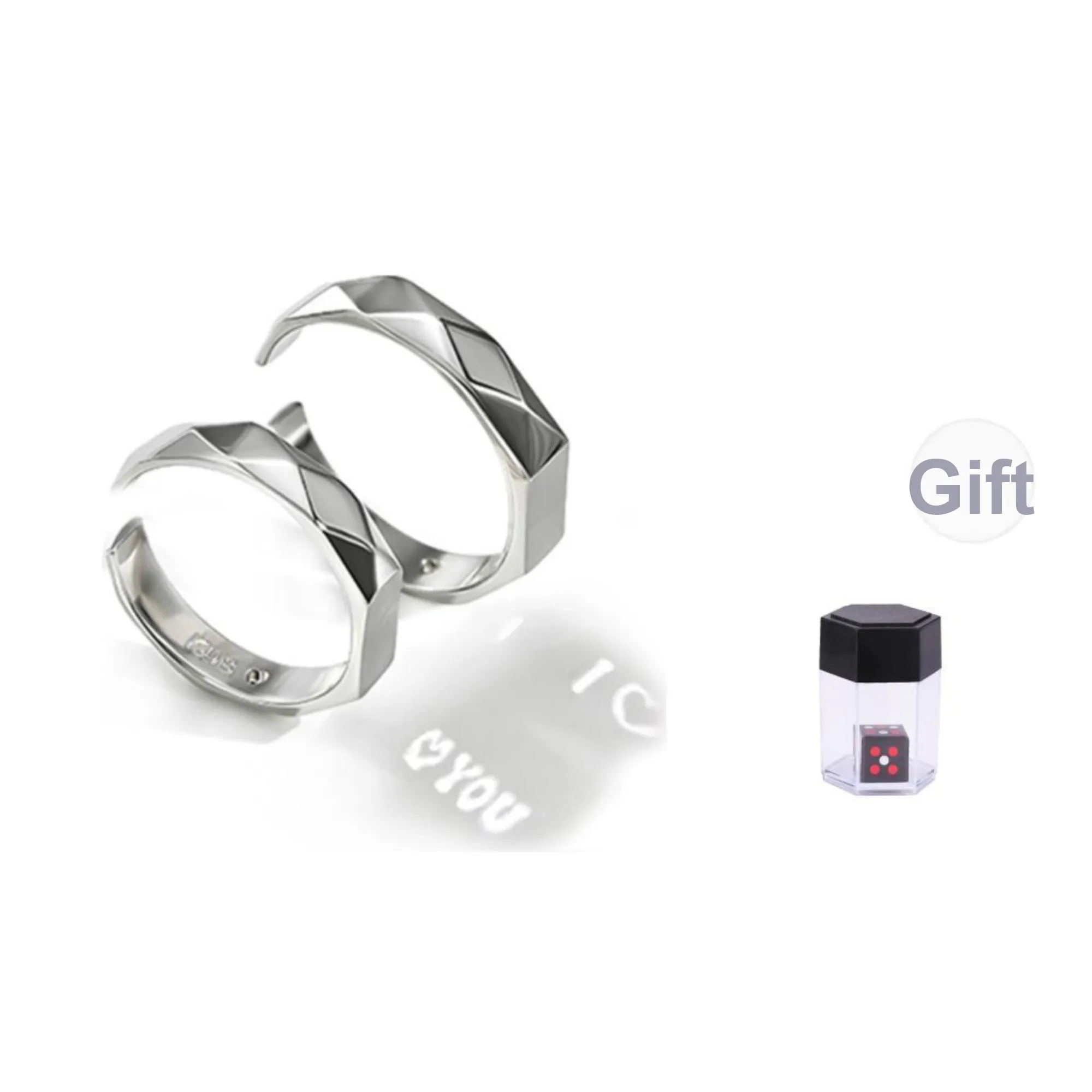 KADER S925 Silver Rings Unisex Silver White