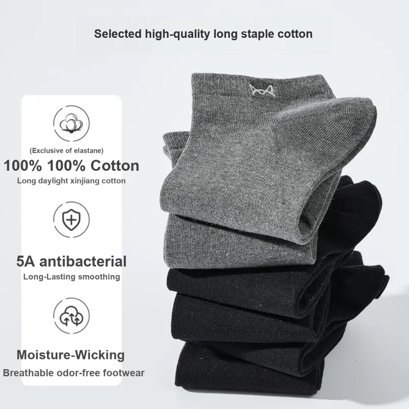 MIIOW No-Show Socks Men's 6 Pack-26