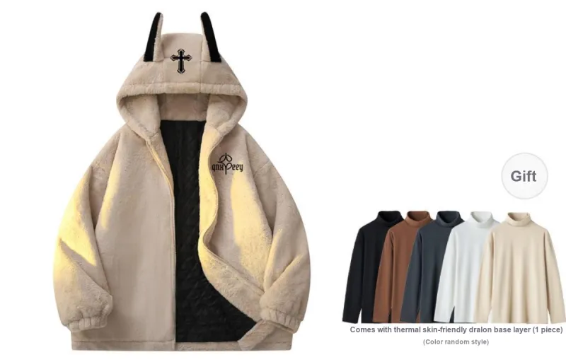 Qnxeey Velvet Jackets Unisex-23