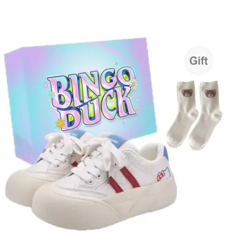 BINGO DUCK Slip Resistant Cushioning Low Top Skateboard Shoes Women's