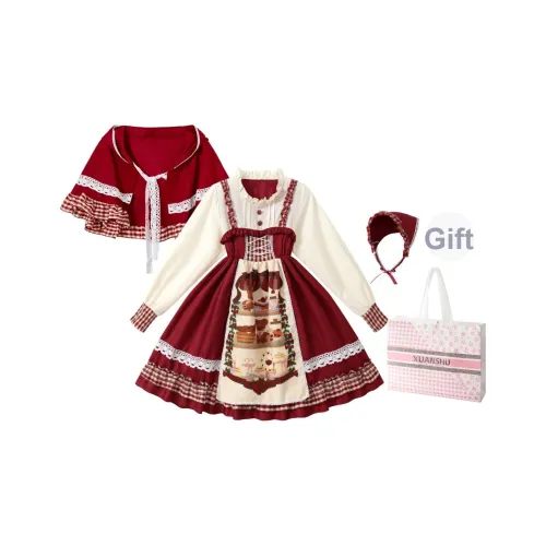 XUANSHU Длинное платье с длинными рукавами женское