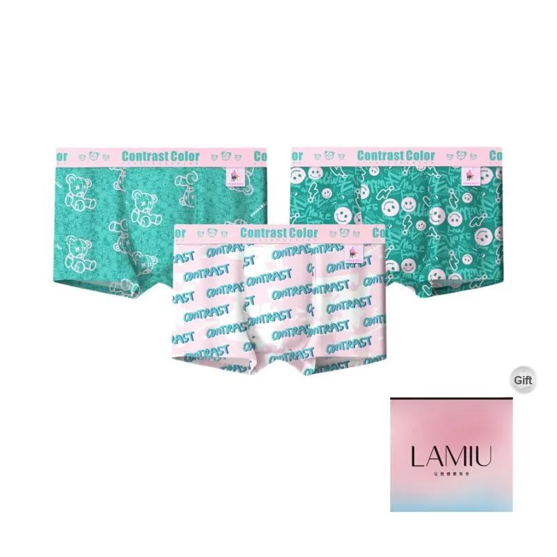 Lan Miao Boxer Shorts Men's Shopping Bag 3 Pack-0