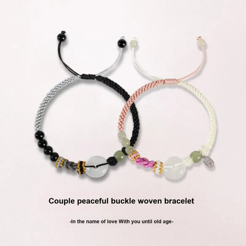Taste The Color Natural Chalcedony Bracelets Unisex-11