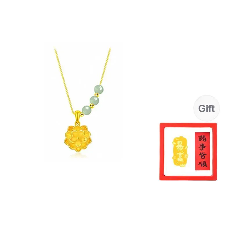 Chongqing Gold Store 999 Fine Silver Necklaces Women's-0