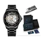 Black Case Black Dial Steel Band[Belt Clothing Sets 20mm]