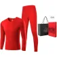Men's V-Neck Clothing Sets (Red) 100% cotton Antibacterial/Prosperity Celebration