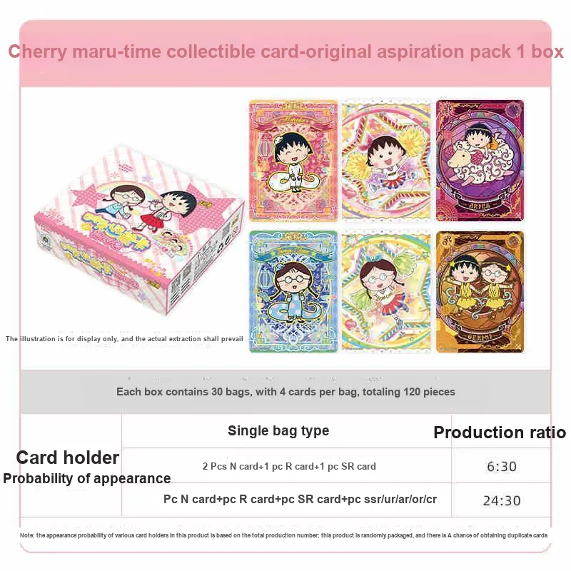 KAYOU Cherry Little Ball Card Time Collectible Card Innocent Pack IP/Anime Cards 10 Pack/1 Box Included-5